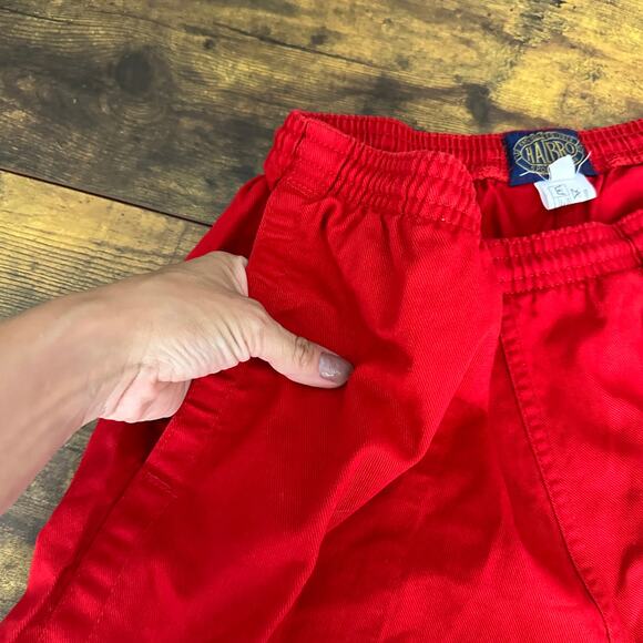 Vintage Halbro shorts men’s size 38 red rugby pockets drawstring 4" inseam - Picture 3 of 8